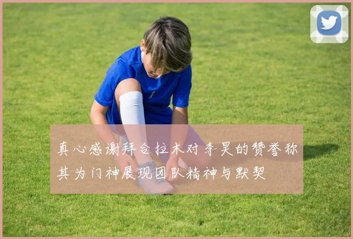 真心感谢拜合拉木对李昊的赞誉称其为门神展现团队精神与默契