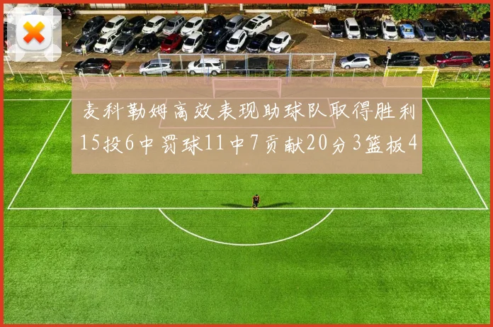 麦科勒姆高效表现助球队取得胜利15投6中罚球11中7贡献20分3篮板4助攻